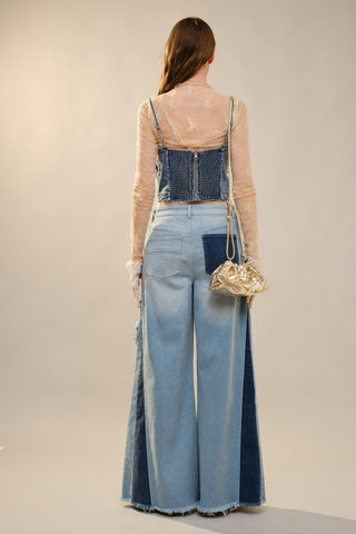 Denim Butterfly Top