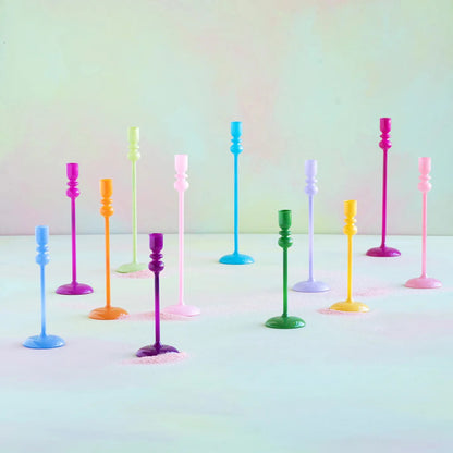 Glitterville Sugar Plum Taper Candle Holder