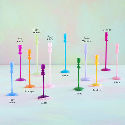 Glitterville Sugar Plum Taper Candle Holder