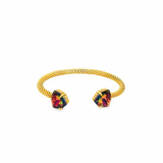 Charlotte Triangle Cuff- Aqua Volcano