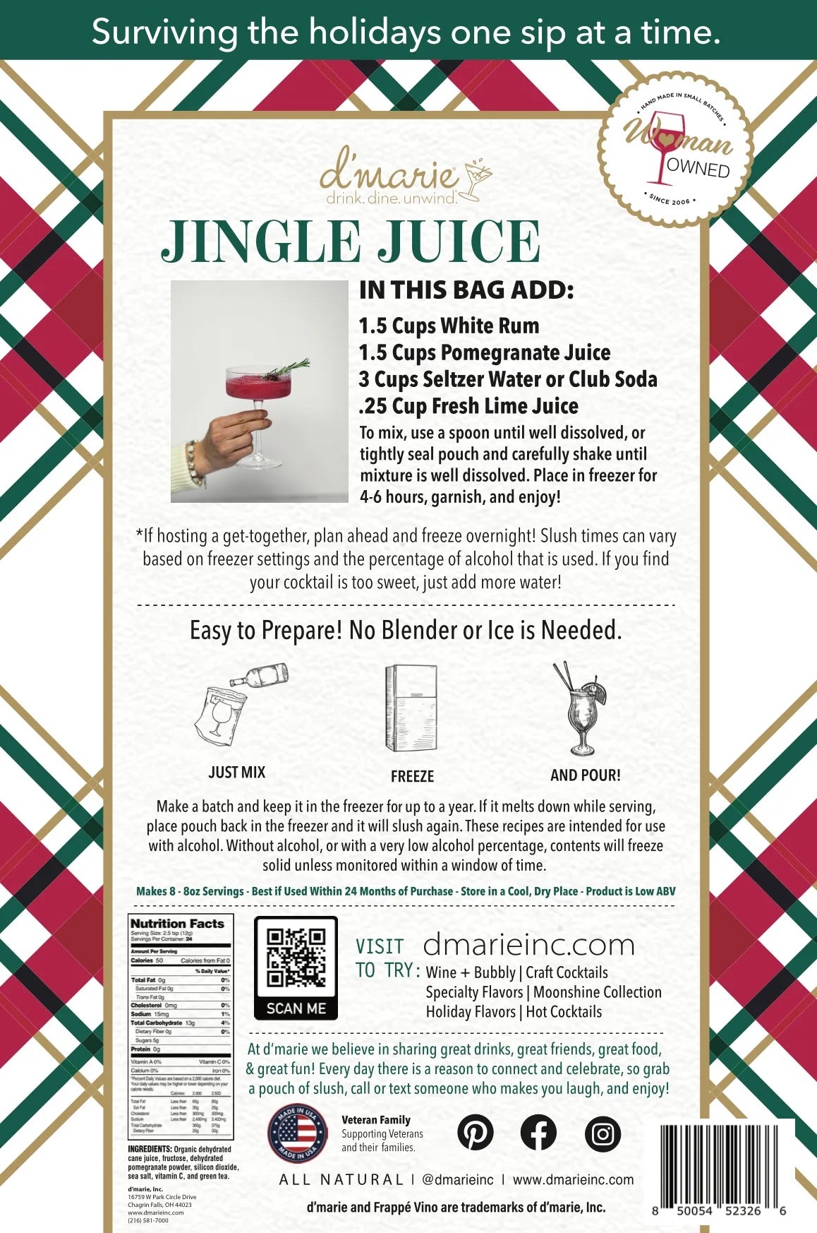 Jingle Juice Cocktail Slush Mix