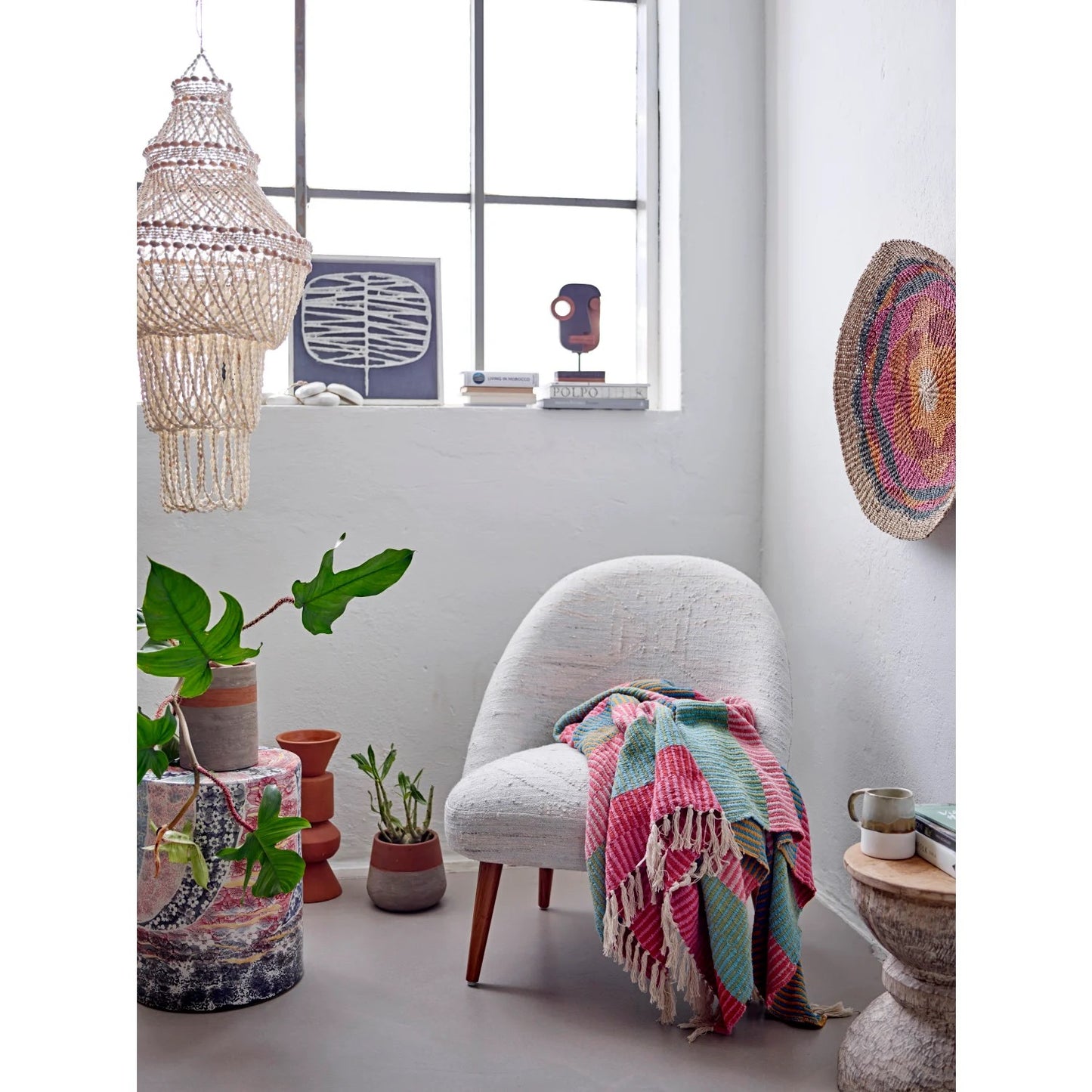 Striped Woven Throw Blanket, Multicolor