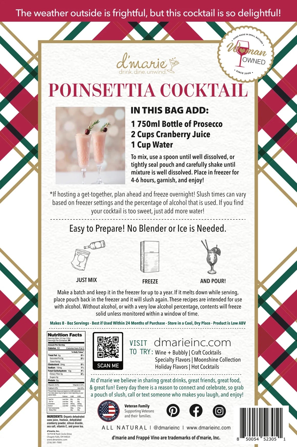 Poinsettia Cocktail Slush Mix