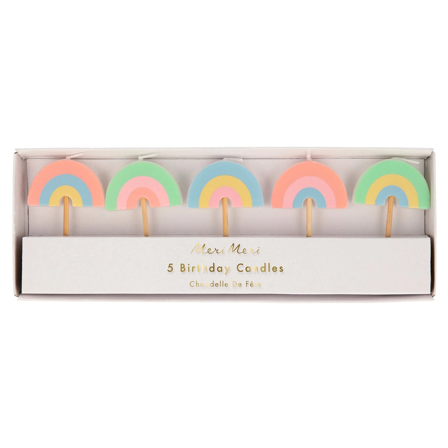 Meri Meri Rainbow Candles 5ct