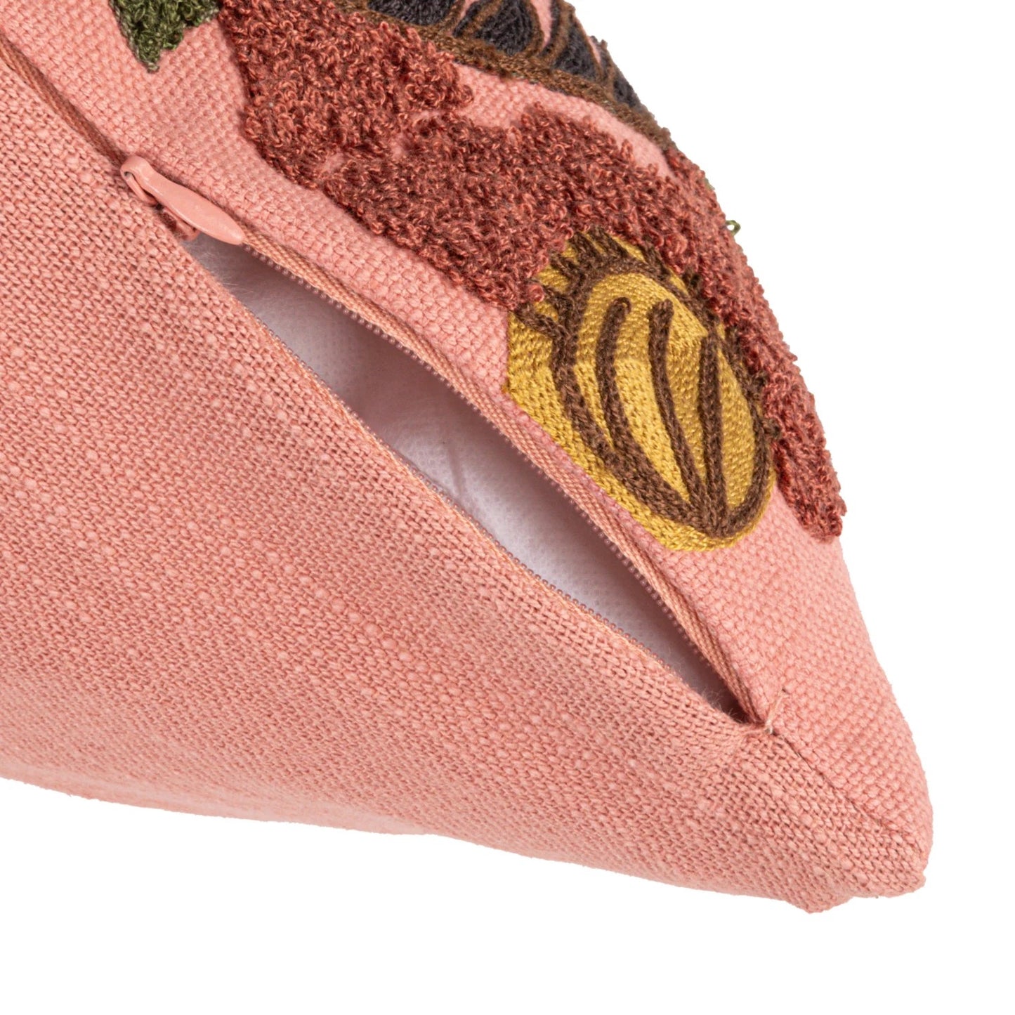 Embroidered Tiger Pillow 20" Square