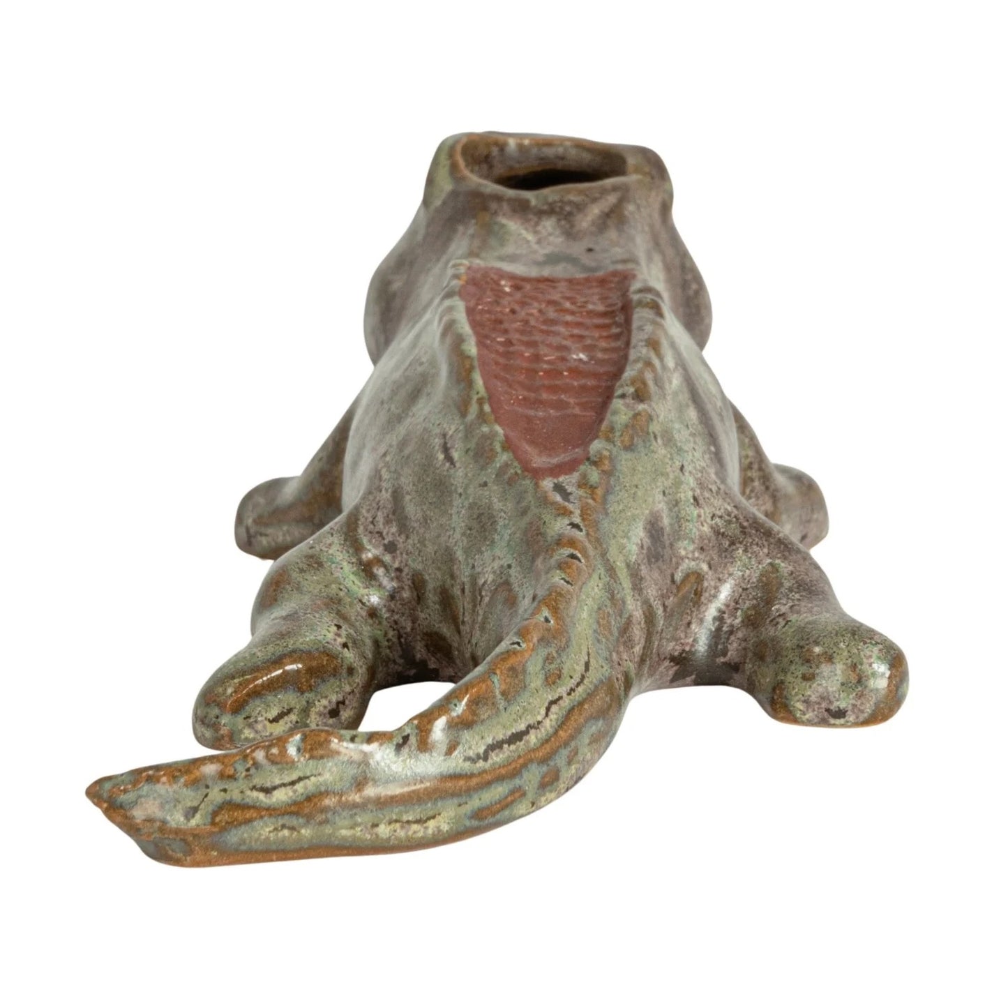 Alligator Stoneware Match Holder & Striker