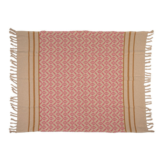Striped Woven Throw Blanket