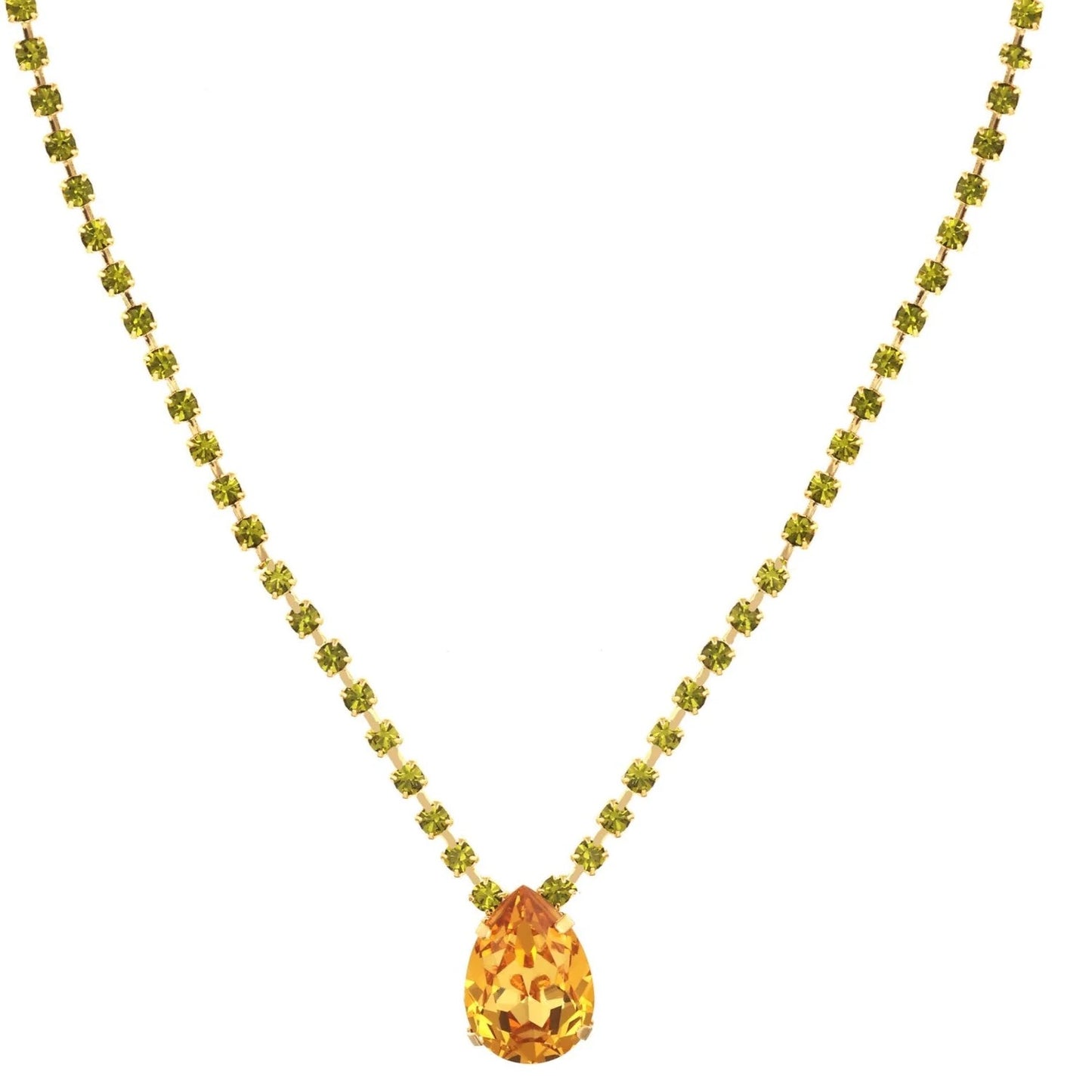 Milli Necklace- Light Amber/Khaki