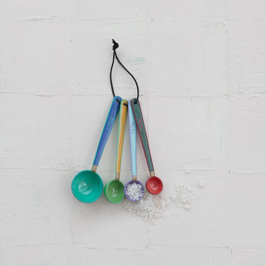 Enamled Multicolor Measuring Spoons Set