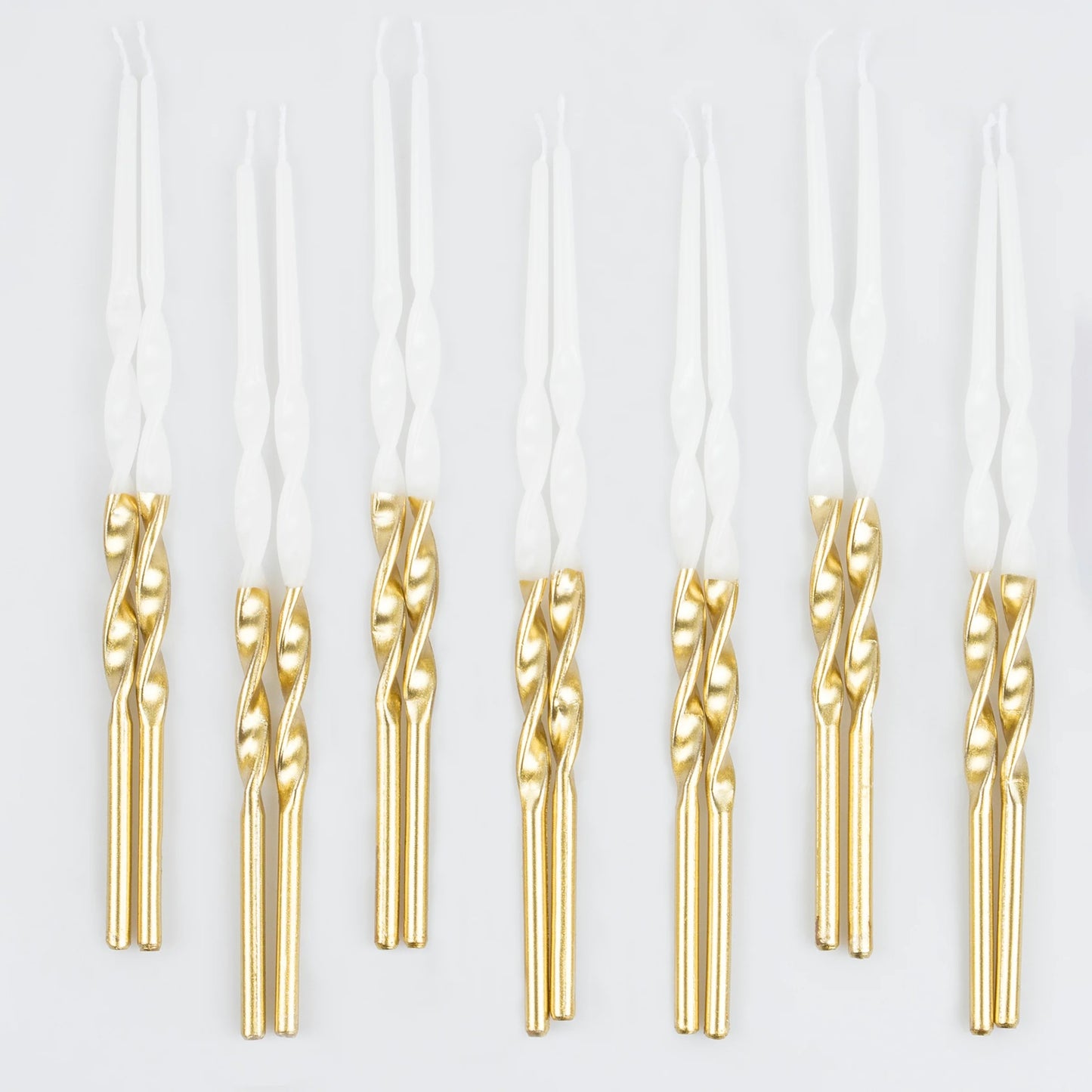 Meri Meri Gold Dipped Twisted Candles 16ct