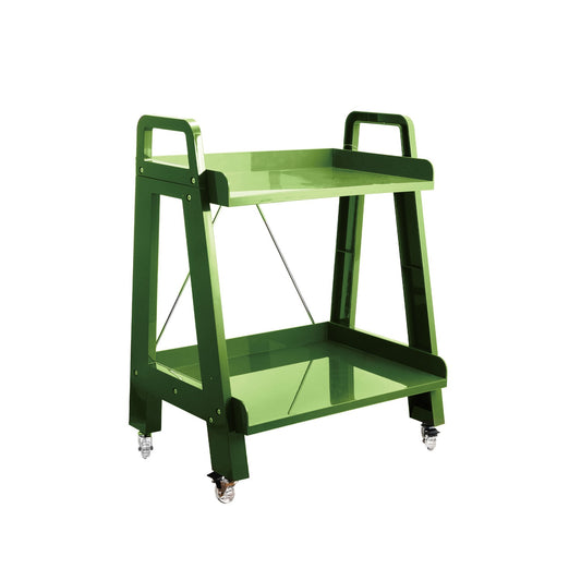 Green Cart w/ 2 Shelves