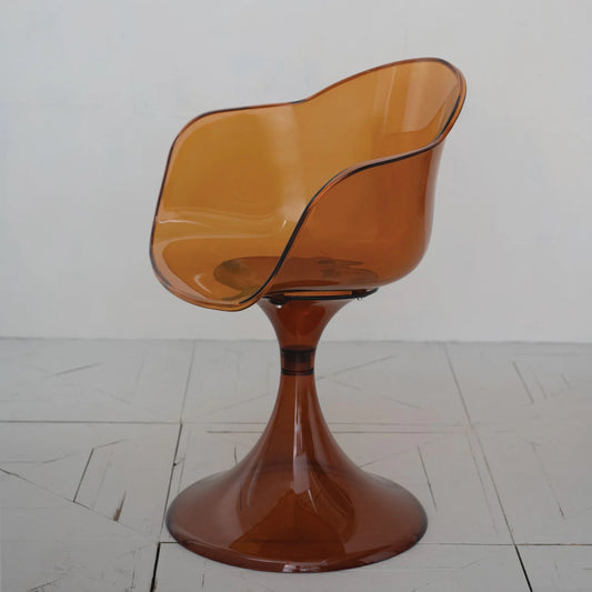 Amber Transparent Spinning Chair