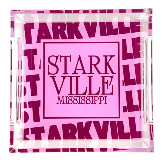 Starkville MS Small Acrylic Tray