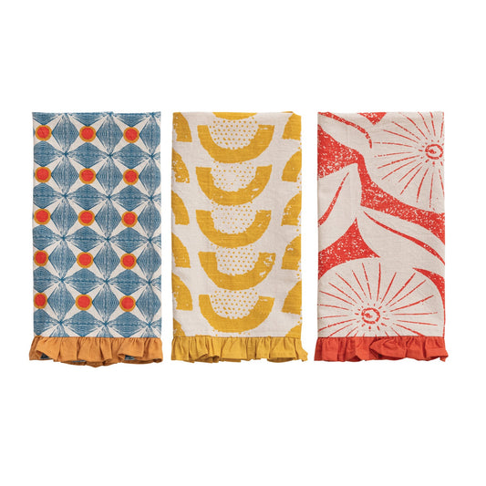 Ruffled Tea Towel, 3 Styles