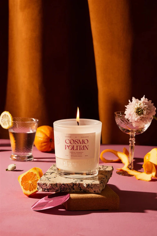 Rewined Cosmopolitan Glass Candle 10oz