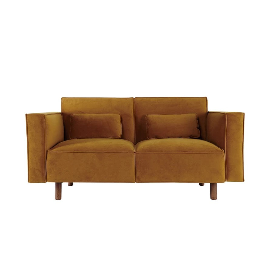 Chartreuse Velvet Sofa