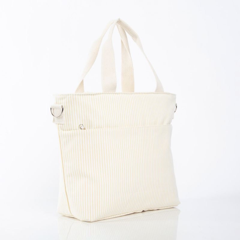 Striped Cooler Tote- Multiple Colors