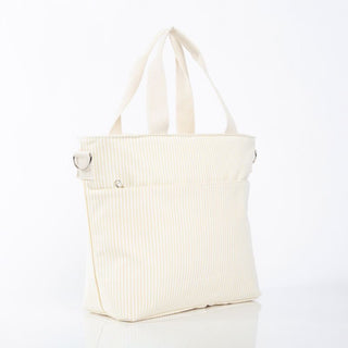 Striped Cooler Tote- Multiple Colors