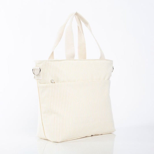 Striped Cooler Tote- Multiple Colors