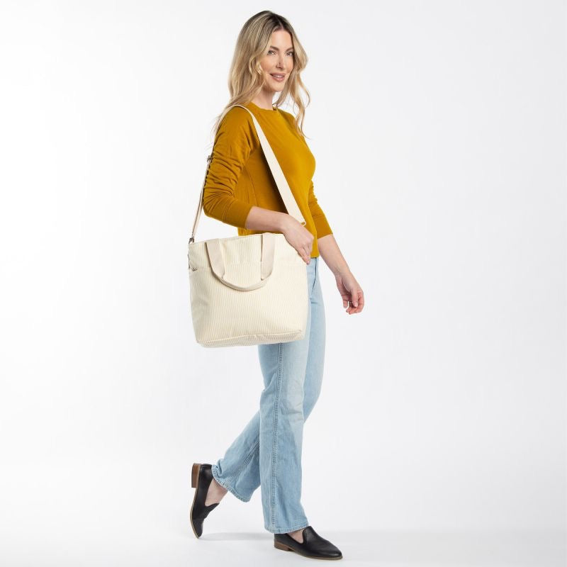 Striped Cooler Tote- Multiple Colors