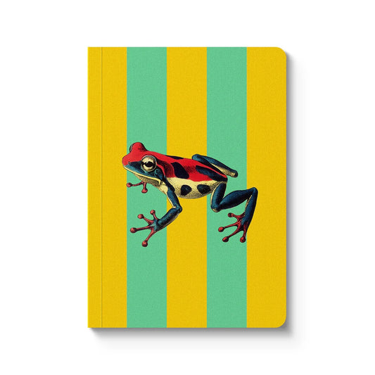 Striped Frog Paperback Notebook