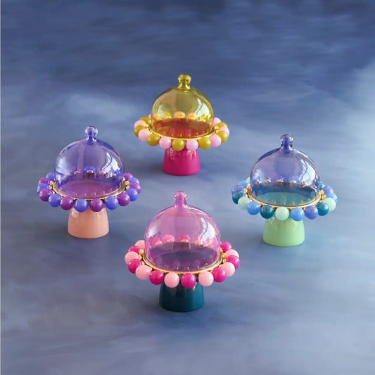 Glitterville BALLerina Small Cake Stand W/ Dome
