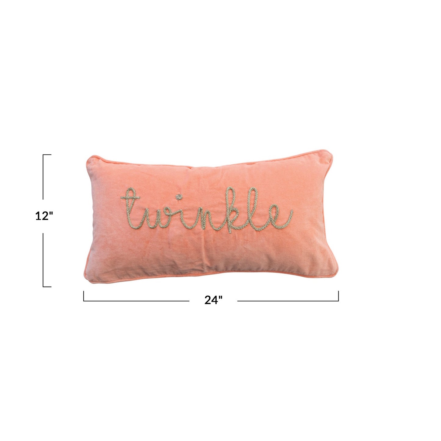 "Twinkle" Velvet Lumbar Pillow