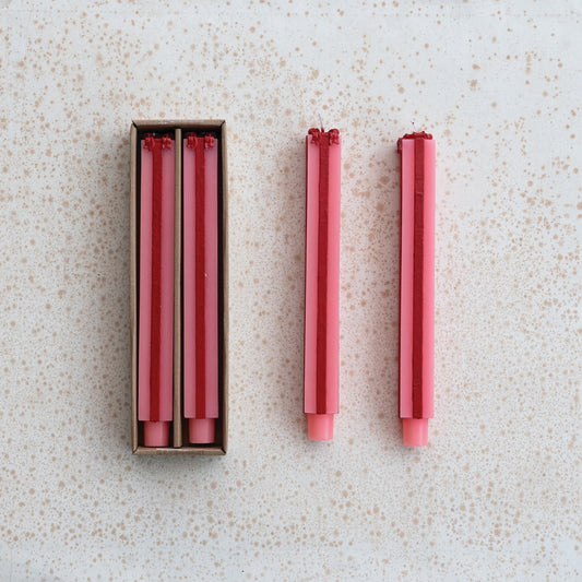 Gift Box Taper Candle Set of 2, 10"