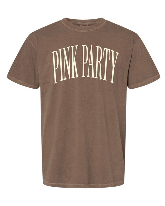 Pink Party Comfort Colors T-shirt- Cream Ink