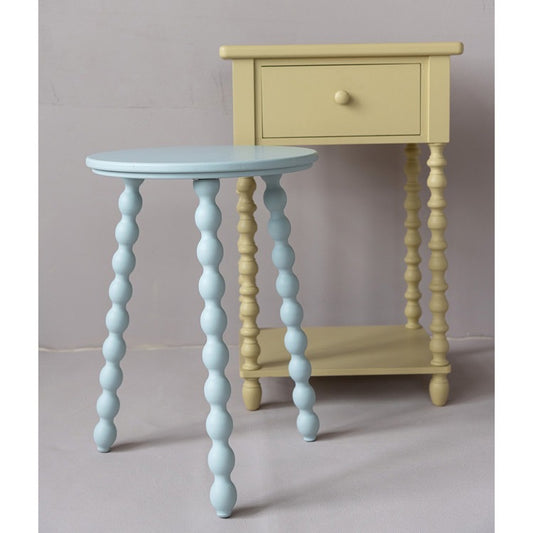 Blue Wooden Side Table