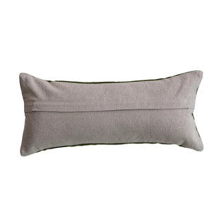 Gray rectangular pillow on a white background