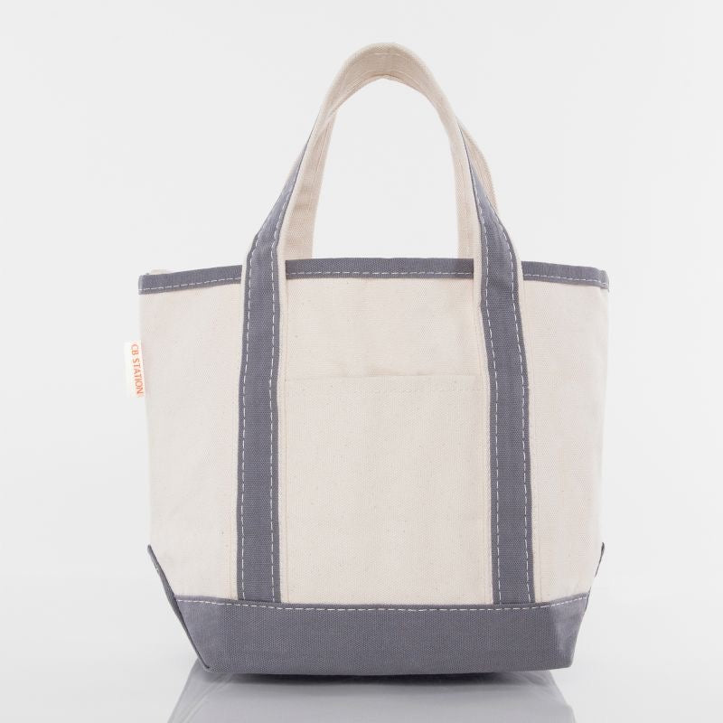 Small Canvas Open Tote- Multiple Colors