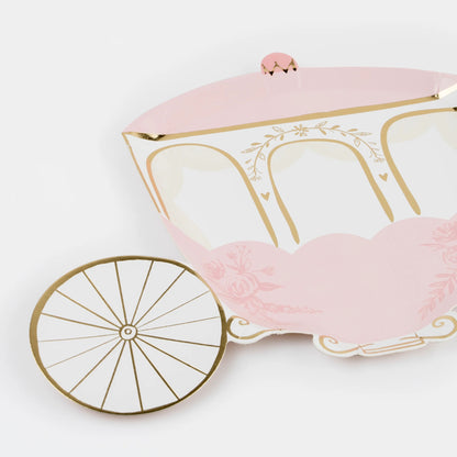 Meri Meri Princess Carriage Plates 8ct
