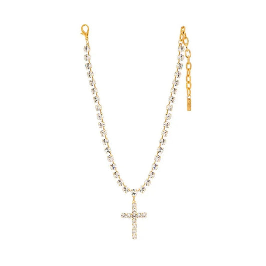 Mini Donatella In Antique Gold Clear