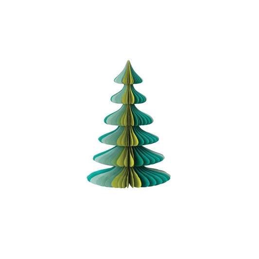12x18 Honeycomb Christmas Tree w/ Glitter Edges