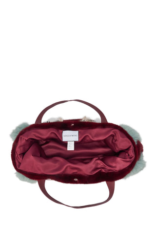 Confidate Multicolor Faux Fur Bag