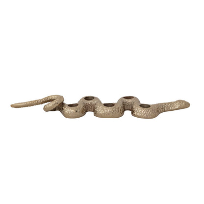 Decorative metal piece with wavy design on a white background