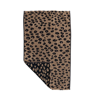 Leopard Woven Cotton Terry Hand Towel 30'' x 18"