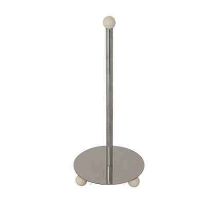 Paper Towel Holder with Enameled Ball Feet & Top