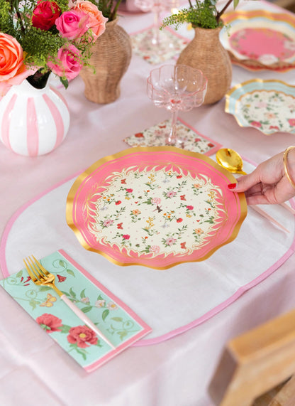 Wavy Dinner Plate Rococco Set/8
