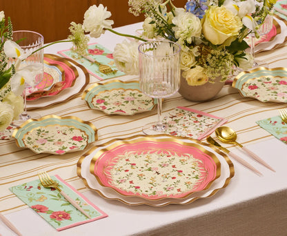 Wavy Dinner Plate Rococco Set/8