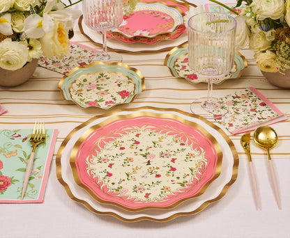 Wavy Dinner Plate Rococco Set/8