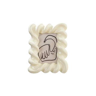 Cream Swirl 4x6 Photo Frame (Hangs or Sits)