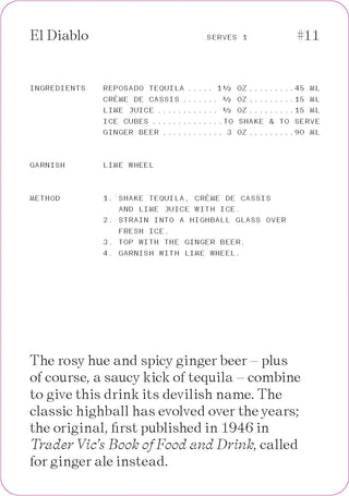 The Cocktail Cabinet: Tequila Recipe Card Deck – 50 Agave-Based Mixology Recipes