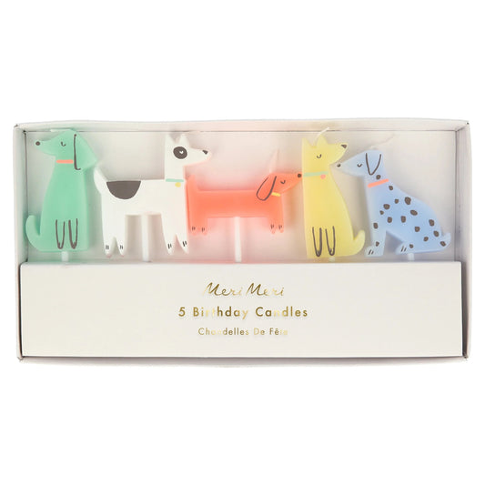 Meri Meri Dog Candles 5ct