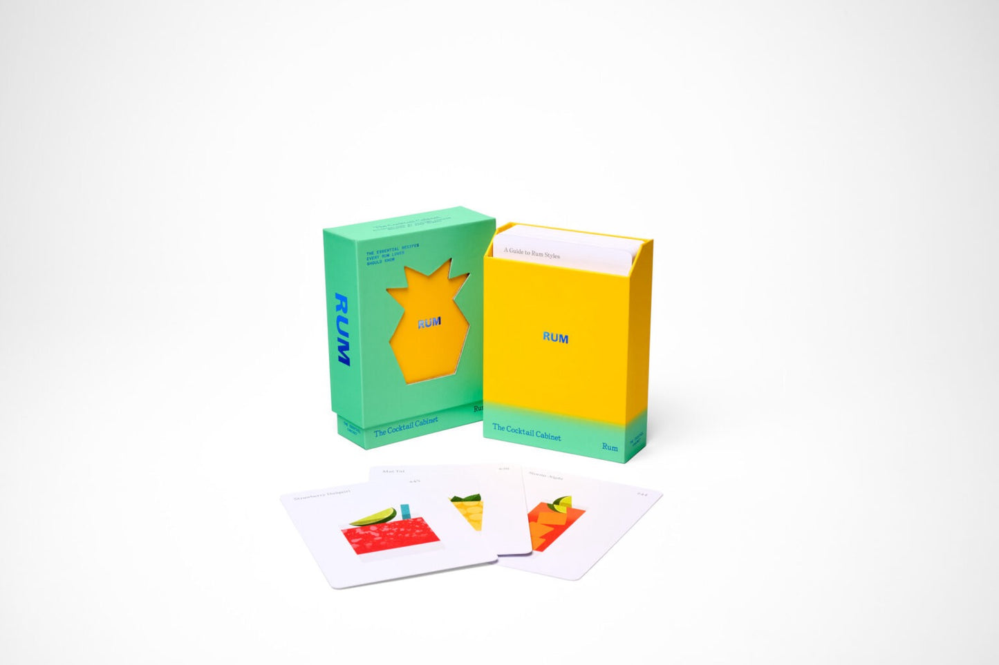 The Cocktail Cabinet: Rum Recipe Deck – 50 Illustrated Mixology Cards