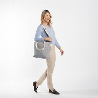 Striped Cooler Tote- Multiple Colors