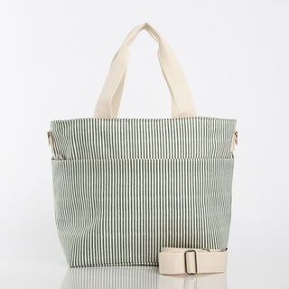 Striped Cooler Tote- Multiple Colors