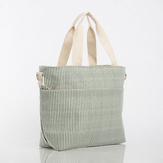 Striped Cooler Tote- Multiple Colors