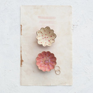 Iridescent Hand-Painted Trinket Dish, 2 Colors